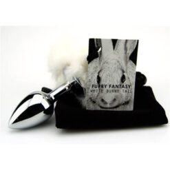 Furry Fantasy White Bunny Tail Butt Plug - Image 4