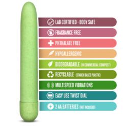 Gaia Biodegradable Eco Vibrator Green - Image 6
