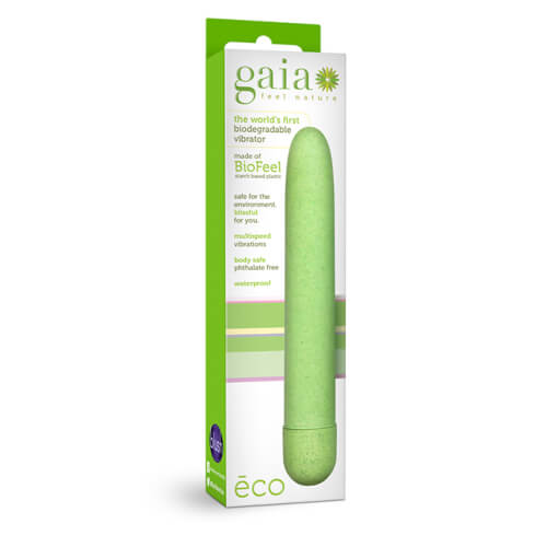 Gaia Biodegradable Eco Vibrator Green - Image 4