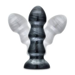 Jet Black Jack Large Ribbed Butt Plug 7 inches - Image 6