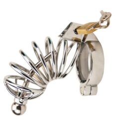 Impound Corkscrew Male Chastity Device with Penis Plug - Image 4