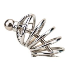 Impound Corkscrew Male Chastity Device with Penis Plug - Image 6