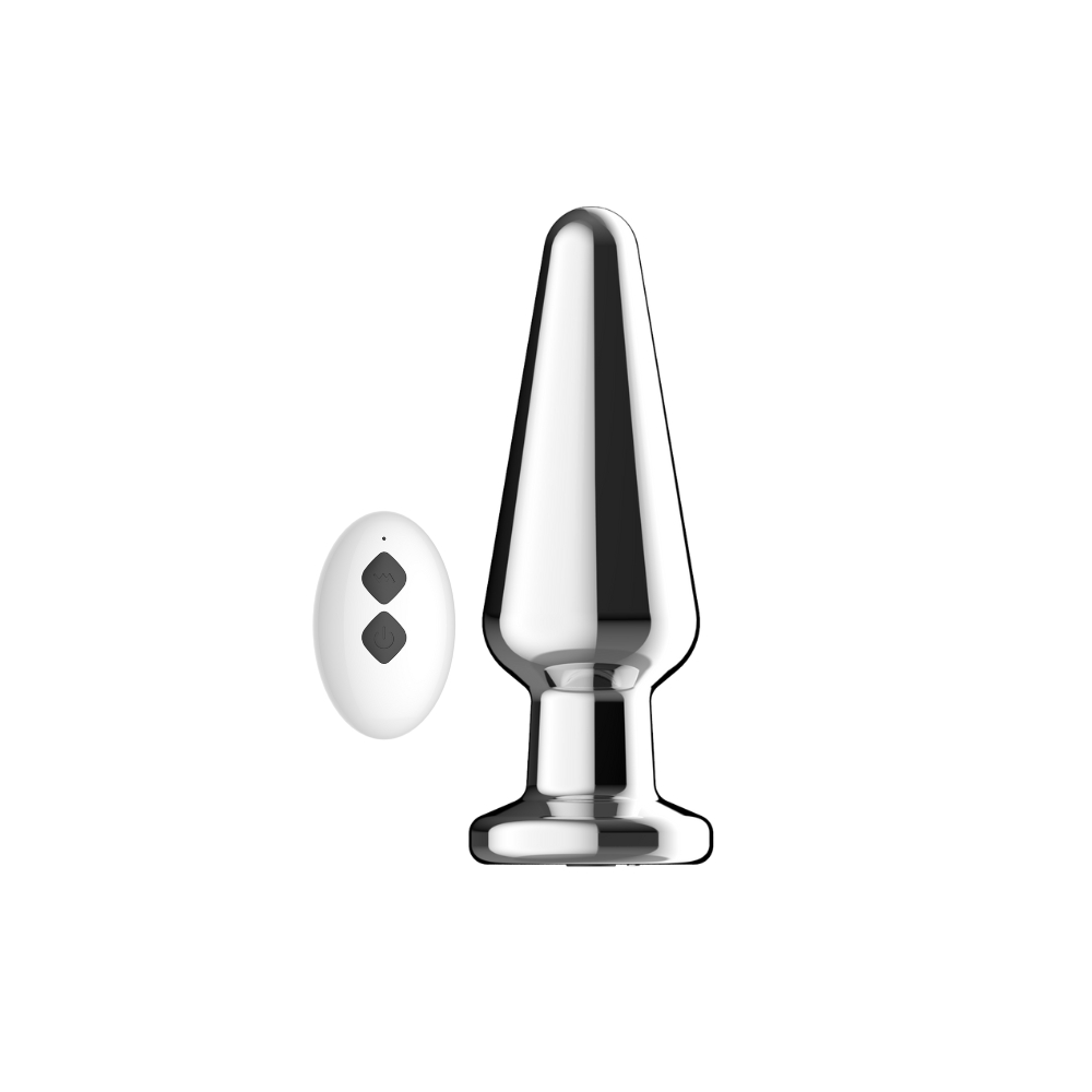 Toosh Remote Controlled Metal Vibrating Butt Plug