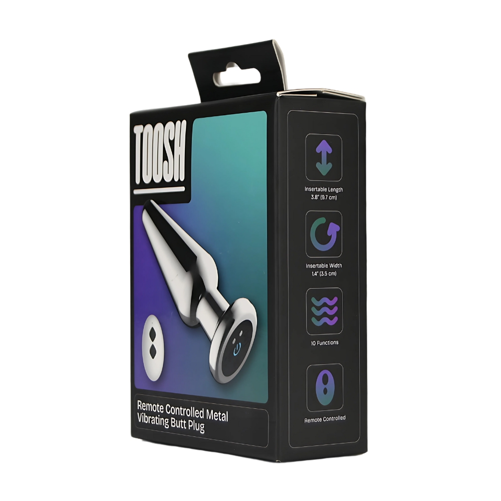 Toosh Remote Controlled Metal Vibrating Butt Plug - Image 8