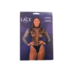 Lace by LJ High Neck Lace Bodysuit Black - Image 11